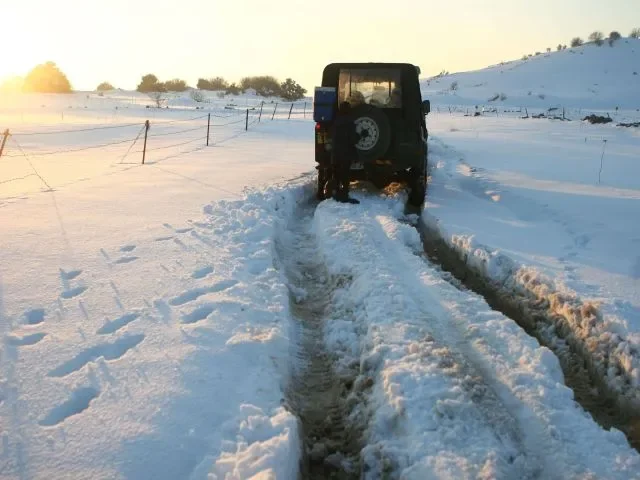 טיול ג'יפים בשלג